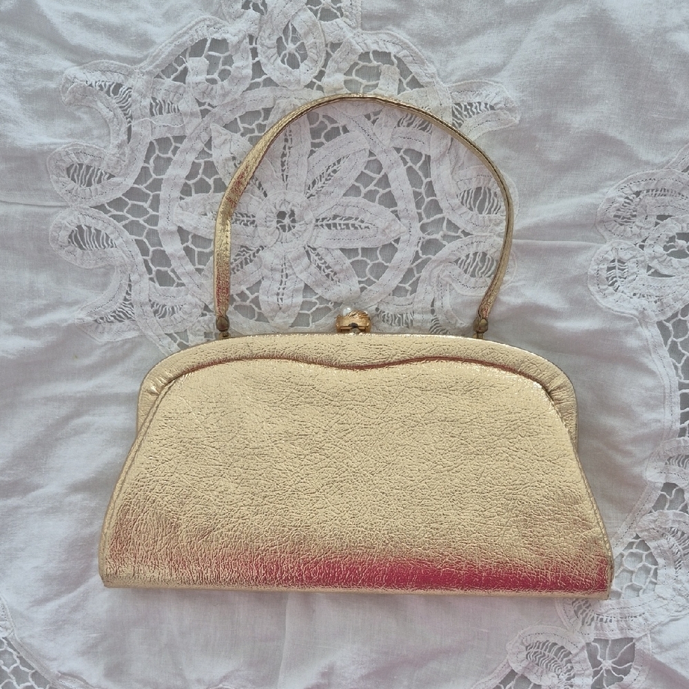 Vintage Gold Clutch Made In USA